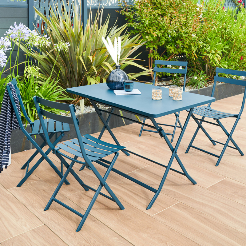 Σετ Τραπεζαρία Κήπου (5τμχ) H-S Greensboro Petrol