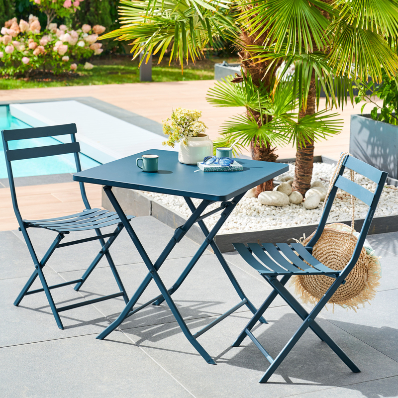 Σετ Τραπεζαρία Κήπου (3τμχ) H-S Greensboro Petrol