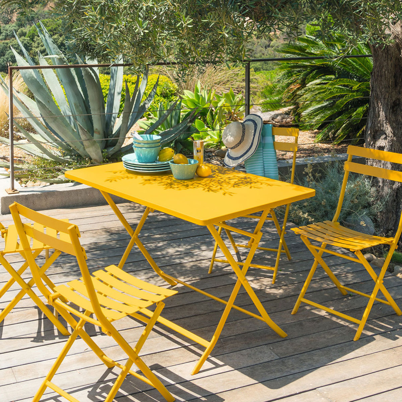 Σετ Τραπεζαρία Κήπου (5τμχ) H-S Greensboro Mustard