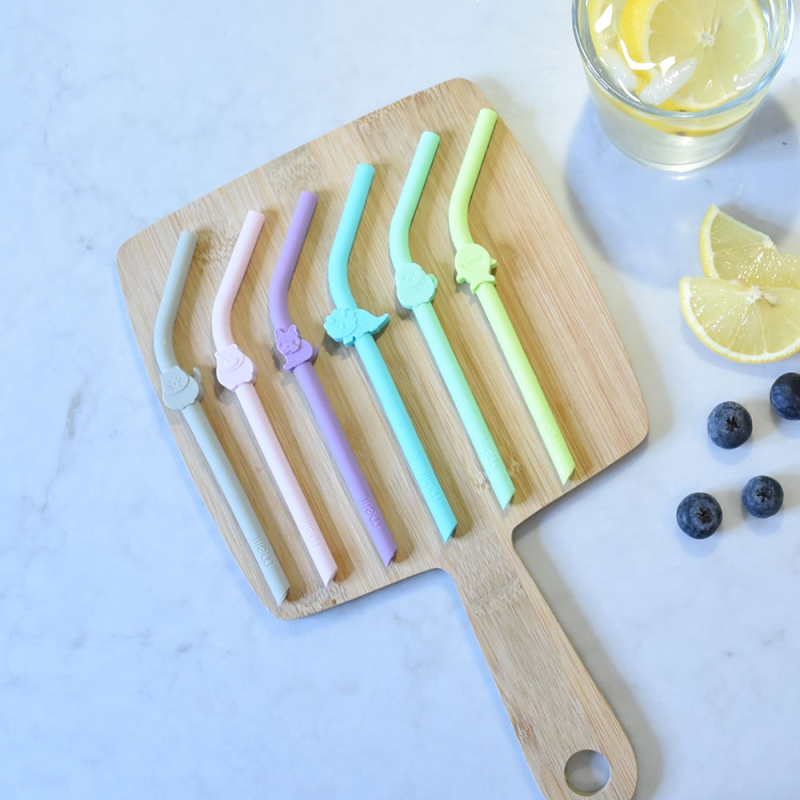 Καλαμάκια Σιλικόνης (Σετ 6τμχ) Melii MEL18100