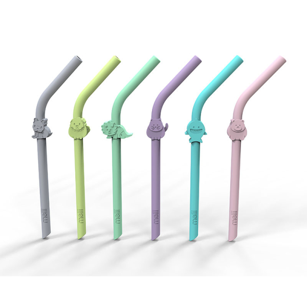 Καλαμάκια Σιλικόνης (Σετ 6τμχ) Melii MEL18100