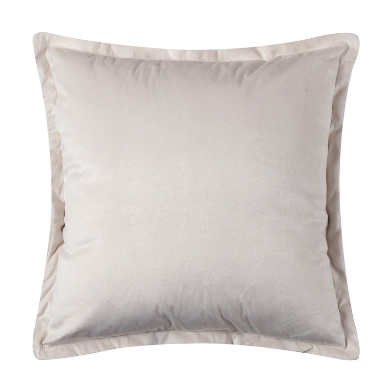 Διακοσμητική Μαξιλαροθήκη Βελουτέ (45x45) Silk Fashion A804 Ιβουάρ