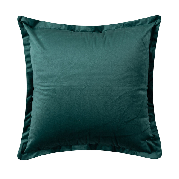 Διακοσμητική Μαξιλαροθήκη Βελουτέ (45x45) Silk Fashion A804 Πράσινο