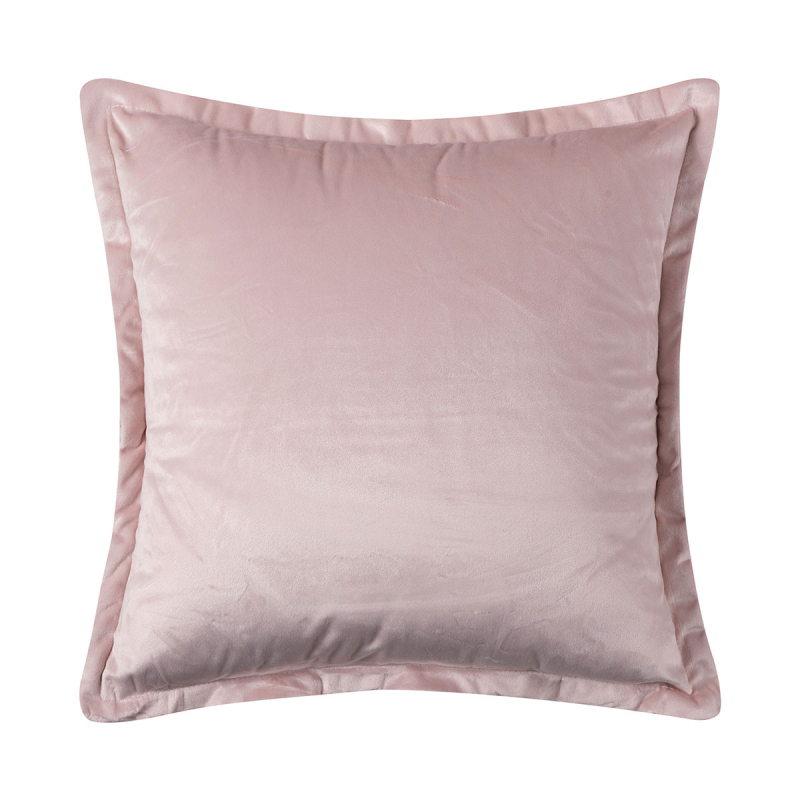 Διακοσμητική Μαξιλαροθήκη Βελουτέ (45x45) Silk Fashion A804 Πούδρα