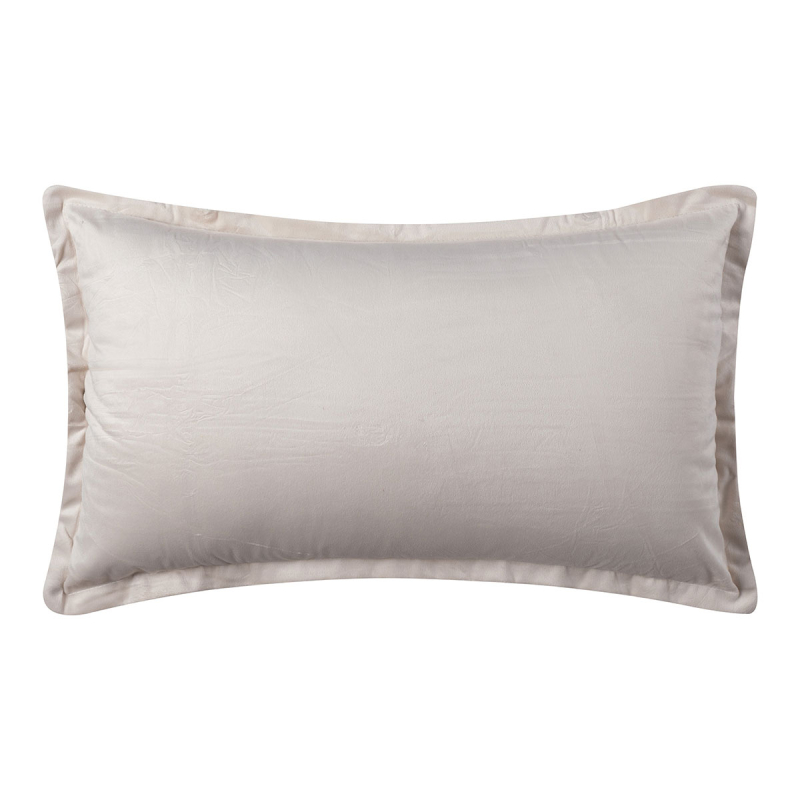 Διακοσμητική Μαξιλαροθήκη Βελουτέ (35x60) Silk Fashion A804 Ιβουάρ