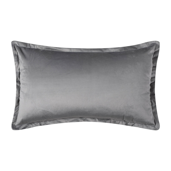 Διακοσμητική Μαξιλαροθήκη Βελουτέ (35x60) Silk Fashion A804 Ανοιχτό Γκρι