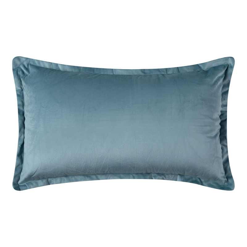 Διακοσμητική Μαξιλαροθήκη Βελουτέ (35x60) Silk Fashion A804 Σιέλ