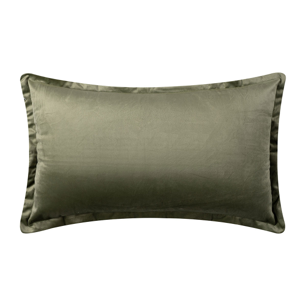 Διακοσμητική Μαξιλαροθήκη Βελουτέ (35x60) Silk Fashion A804 Λαδί