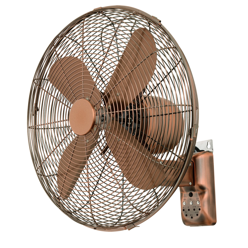 Ανεμιστήρας Τοίχου Με Τηλεχειριστήριο Vintage 50W Eurolamp 147-29381 Copper