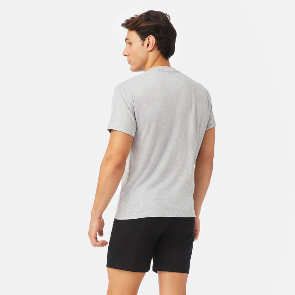 Πιτζάμα Ανδρική Καλοκαιρινή Minerva Two Beer 71431-133 Γκρι