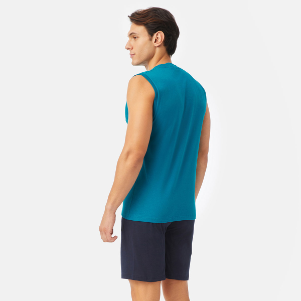 Πιτζάμα Ανδρική Καλοκαιρινή Minerva Skipper 71438-881 Green Lagoon