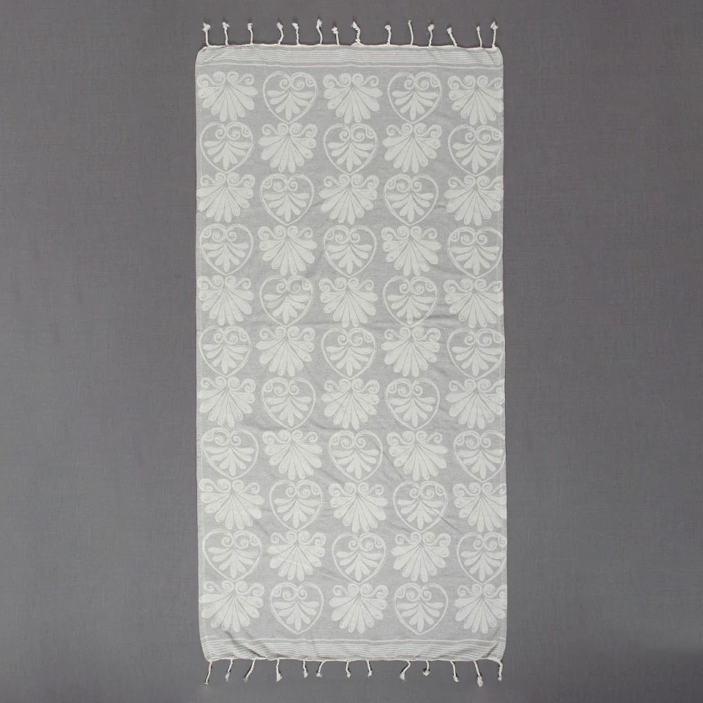 Silk Fashion Παρεό (90x180) Silk Fashion sf07 Light Grey