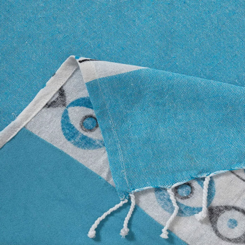Πετσέτα Θαλάσσης - Παρεό (90X180) Silk Fashion Nkp707 Τυρκουάζ Home Πετσέτες Ενηλίκων Spitishop