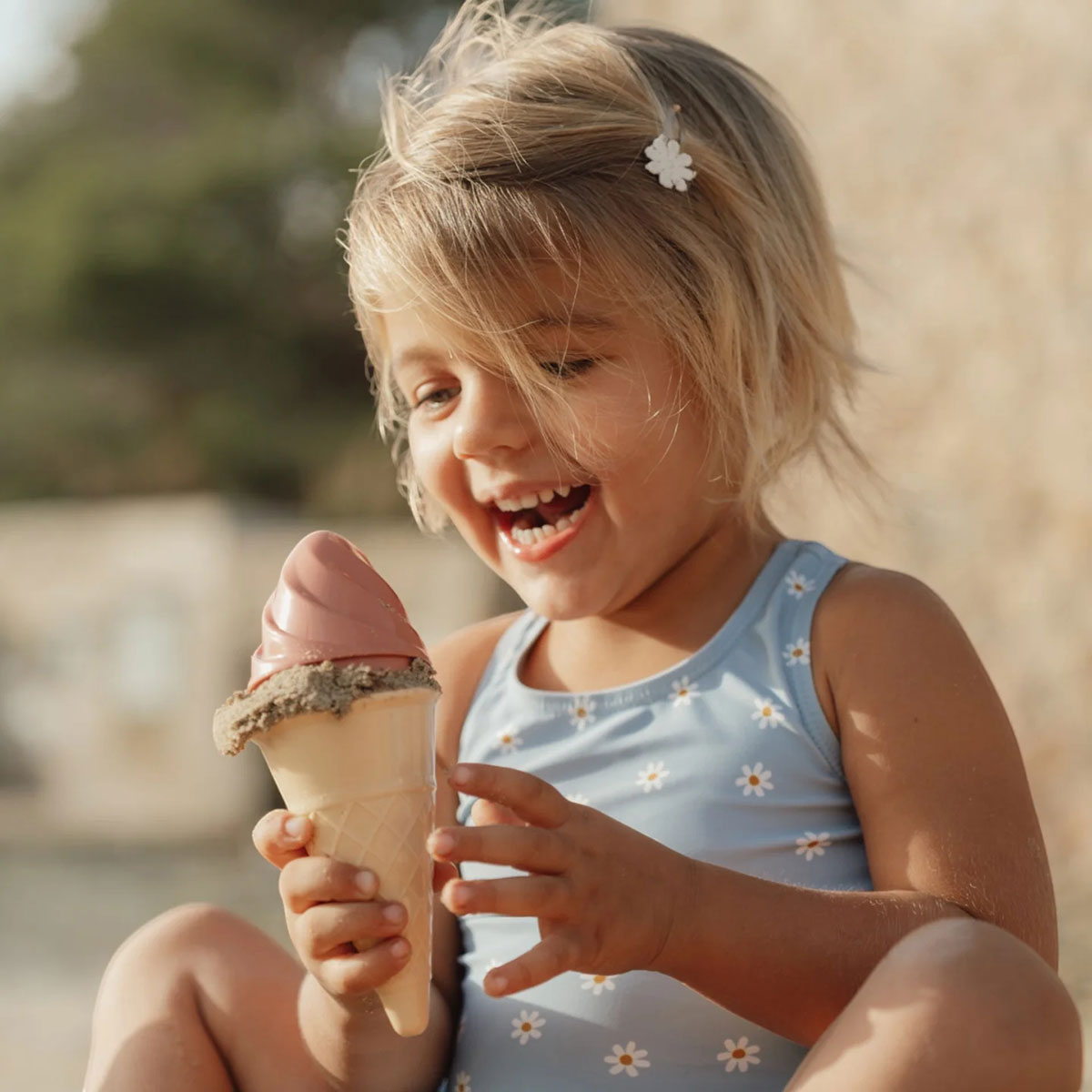 Κουβαδάκι + Φτυαράκια Παραλίας (Σετ 14Τμχ) Little Dutch Cream Ocean Dreams Μπλε Home Θαλάσσης Παιδικά Είδη Παιχνίδια Spitishop