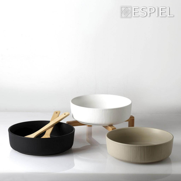 Σαλατιέρα Με Κουτάλες + Βάση Espiel TVL104