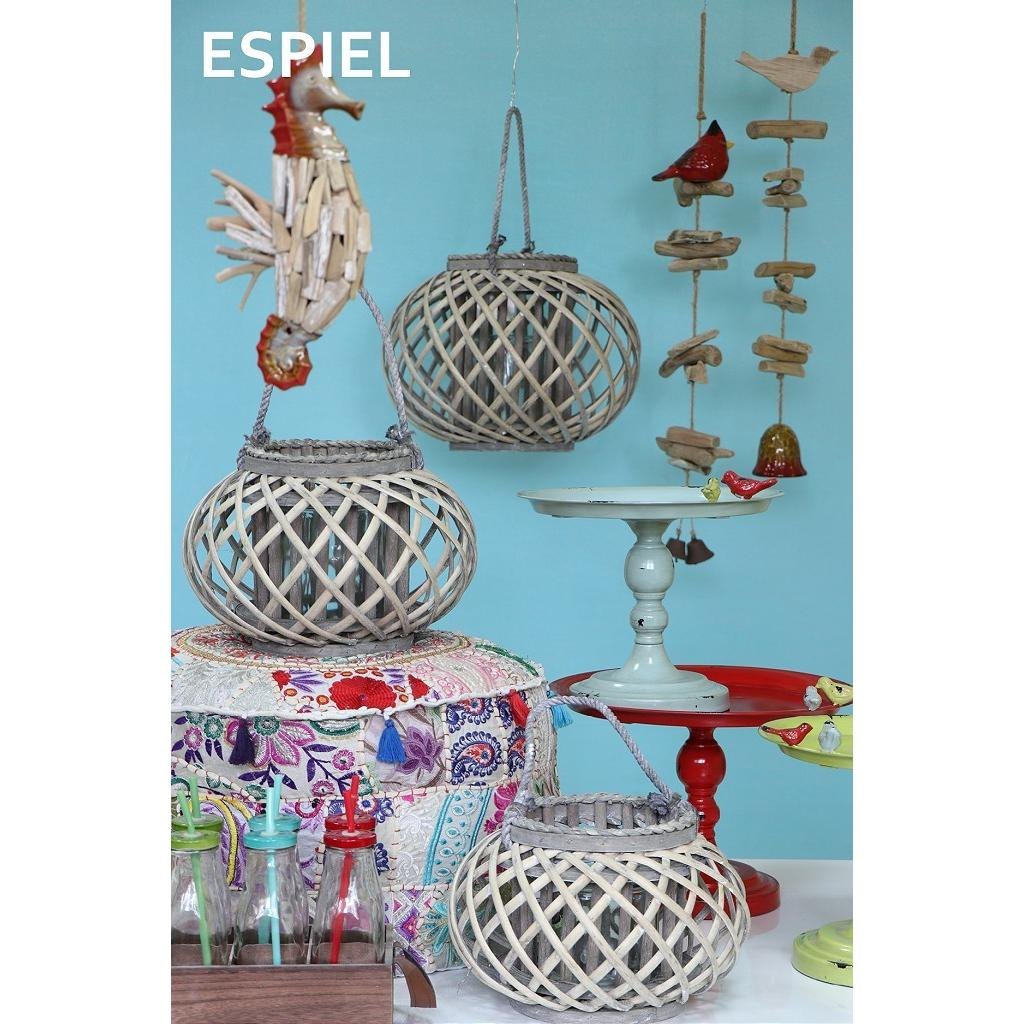 Φανάρι (Φ23X13) Espiel Lux206K4 Home Κήπος Διακοσμητικά Κήπου & Μπαλκονιού Spitishop
