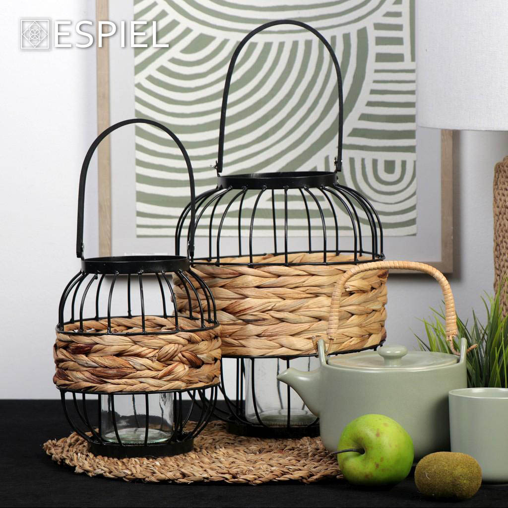 Φανάρι (Φ17X20) Espiel Lug102 Home Κήπος Διακοσμητικά Κήπου & Μπαλκονιού Spitishop