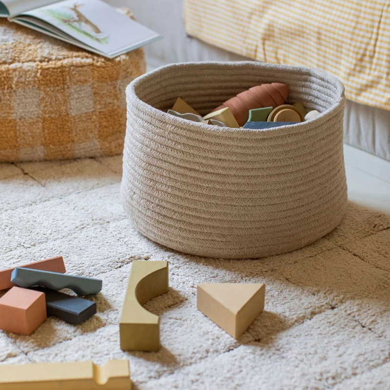 Καλάθι Αποθήκευσης (Φ35x20) Lorena Canals Gram Natural