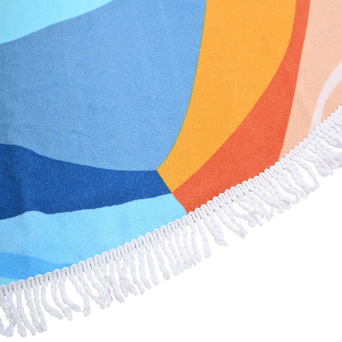 Στρογγυλή Πετσέτα Θαλάσσης Microfiber (Φ150) Estia Save The Aegean Serene Shores 00-26158 Home Πετσέτες Ενηλίκων Spitishop