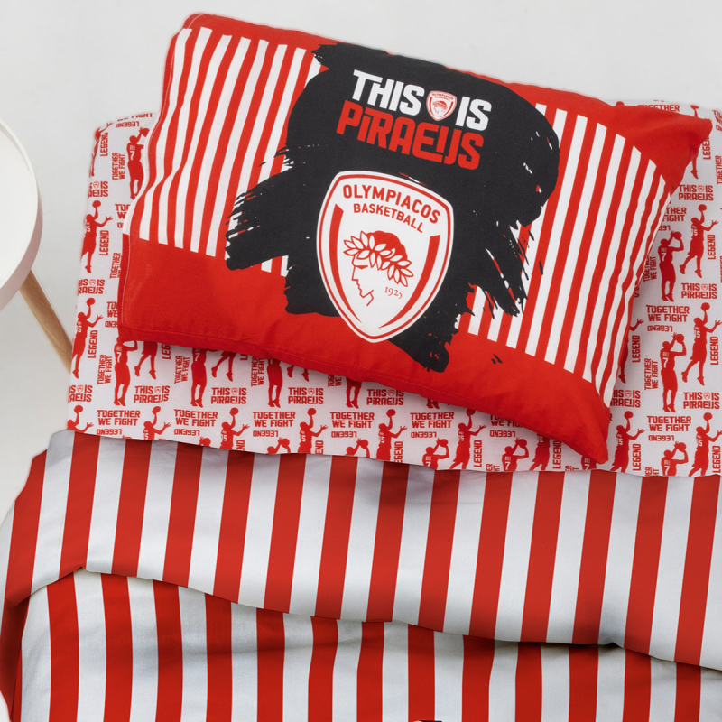 Ζεύγος Μαξιλαροθήκες (50x72) Palamaiki Olympiacos BC8
