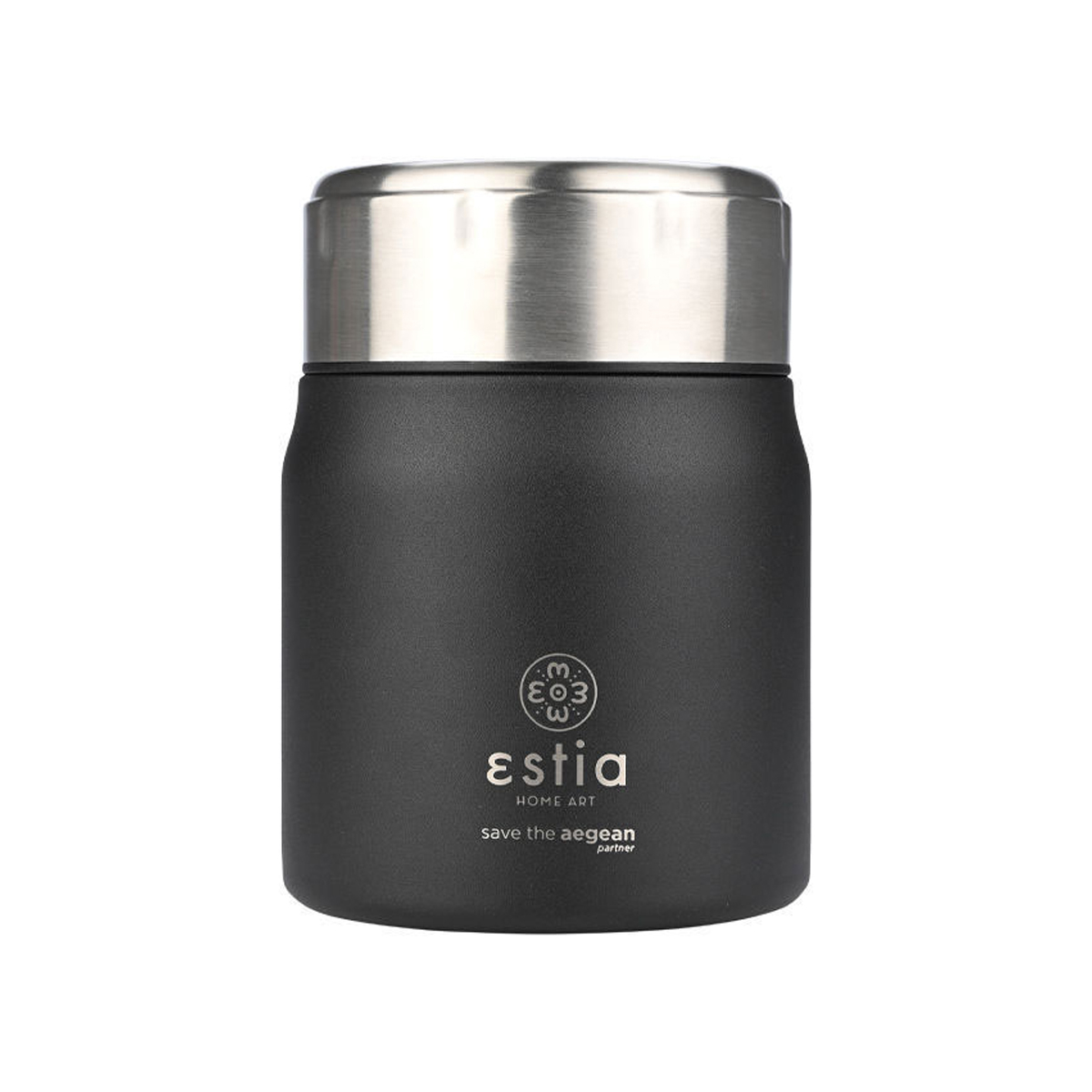 εstia Θερμός Φαγητού 500ml Estia Save The Aegean Midnight Black 01-21658