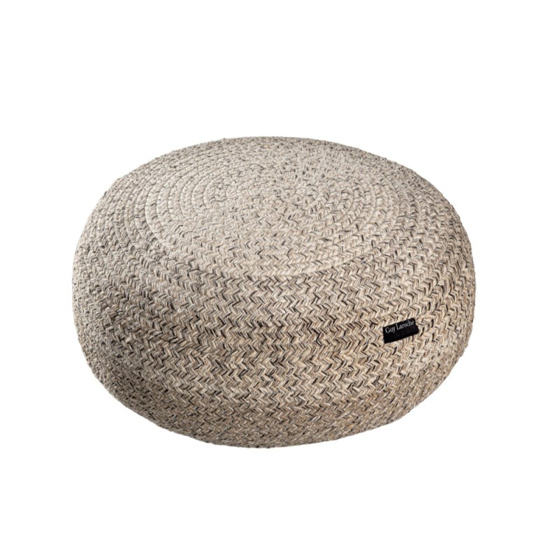 Πουφ (Φ50x25) Guy Laroche Ottoman Shades Wenge