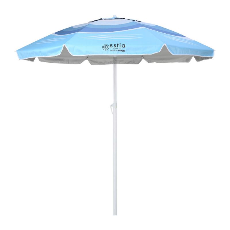 Σπαστή Ομπρέλα Θαλάσσης (Φ200) Με Προστασία UPF Estia Save The Aegean Serene Shores 00-26097