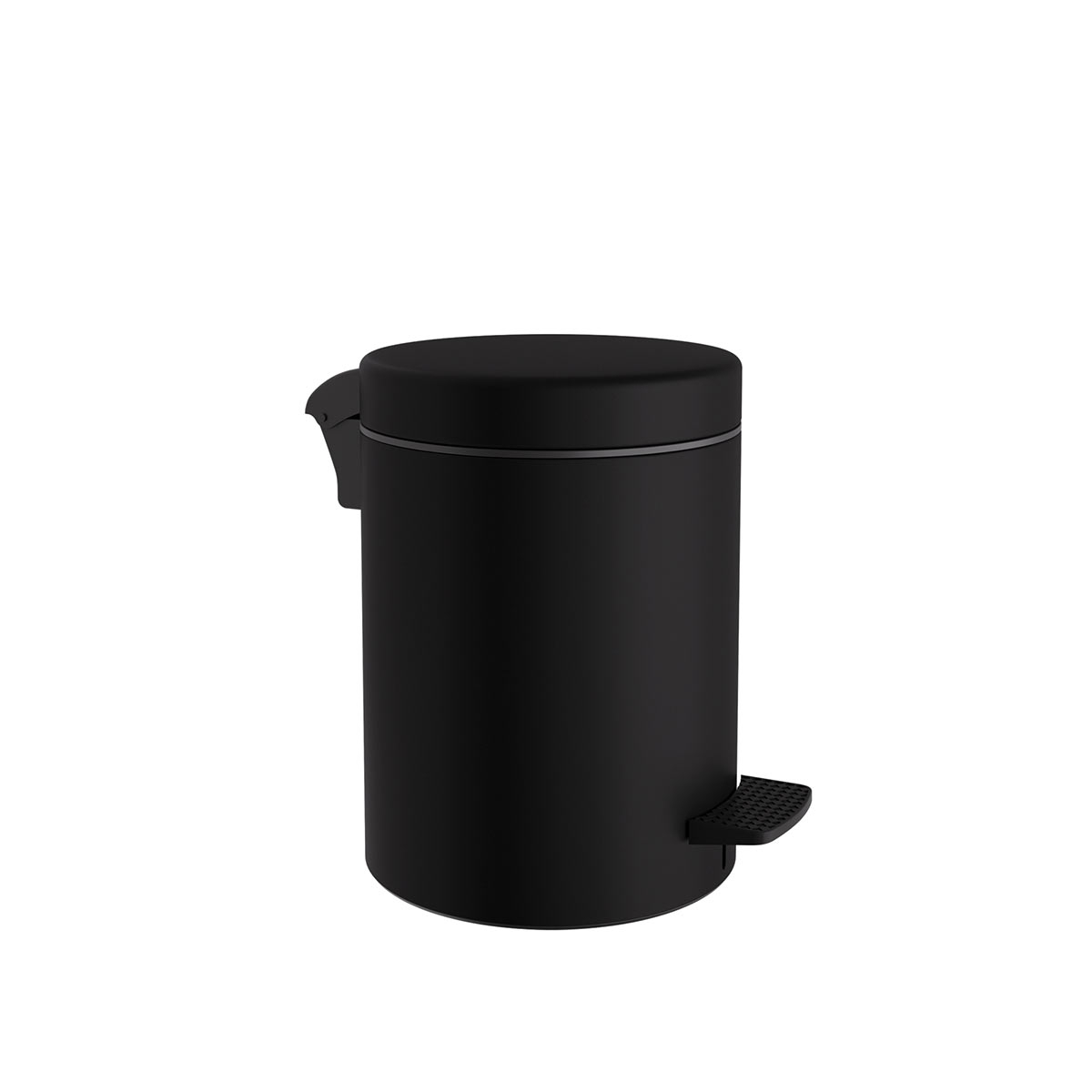 Pam & Co Κάδος Απορριμμάτων Μπάνιου (Φ18x25) Pam & Co 3lt 03-601-403 Matt Black