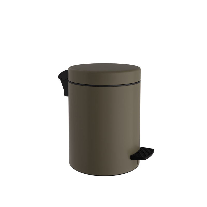 Κάδος Απορριμμάτων Μπάνιου (Φ18x25) Pam & Co 3lt 03-601-963 Matt Light Bronze
