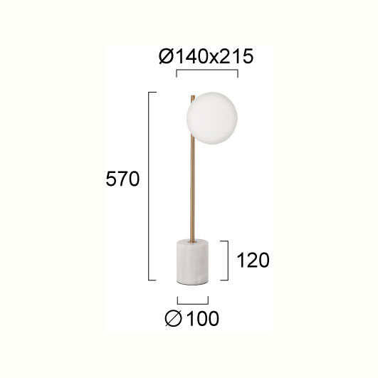 Πορτατίφ Viokef Silvana 4295500 Home Φωτιστικά Επιτραπέζια Spitishop