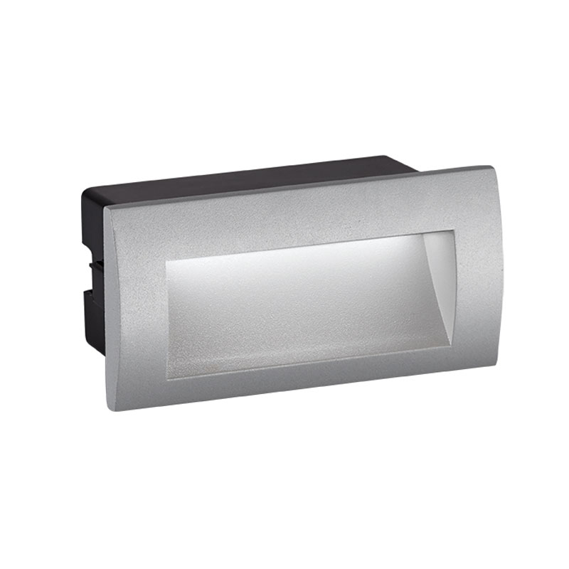 Απλίκα LED Εξωτερικού Χώρου Χωνευτή Viokef Riva Grey 4124900