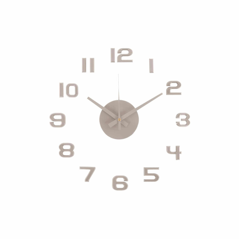 Ρολόι Τοίχου Αυτοκόλλητο (Φ35) Karlsson DIY Sunset Numbers Warm Grey