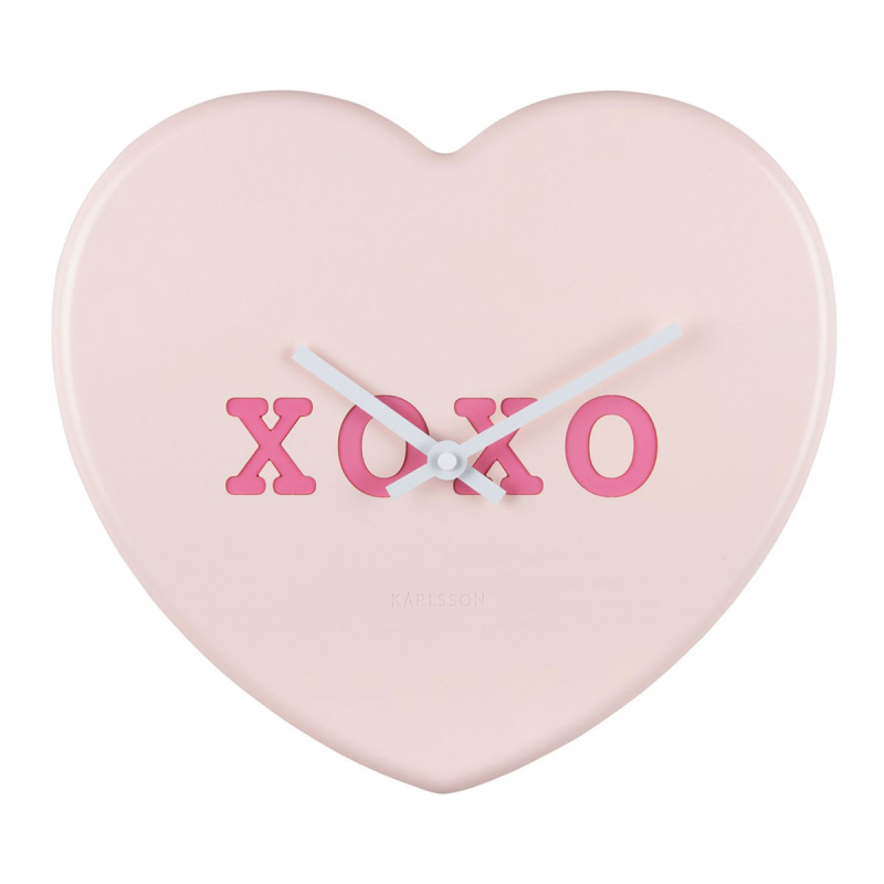 Ρολόι Τοίχου (6.2x27) Karlsson Heart Candy Soft Pink
