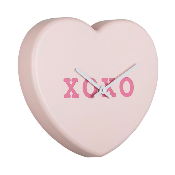 Ρολόι Τοίχου (6.2x27) Karlsson Heart Candy Soft Pink