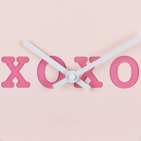Ρολόι Τοίχου (6.2x27) Karlsson Heart Candy Soft Pink
