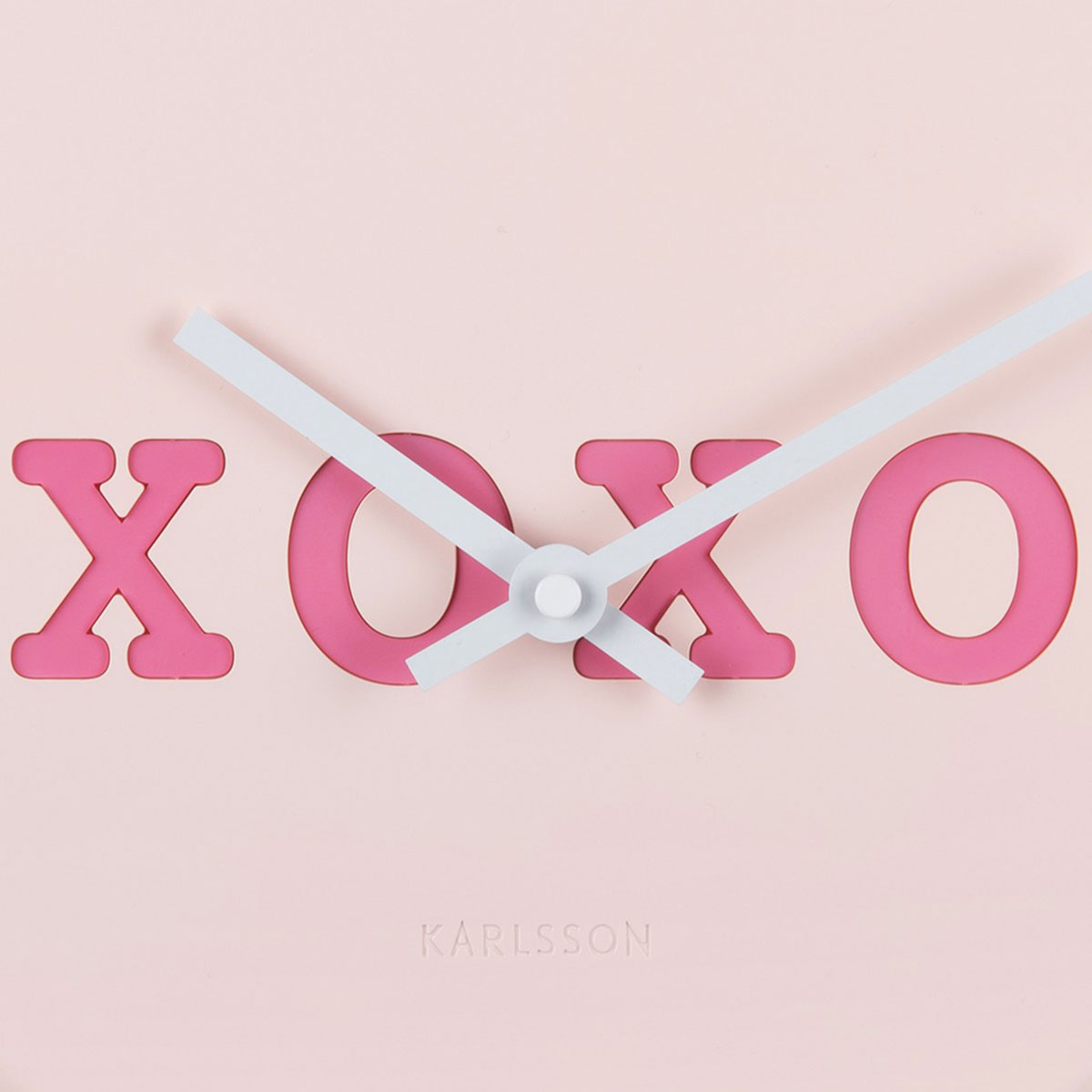 Ρολόι Τοίχου (6 2X27) Karlsson Heart Candy Soft Pink Home Διακόσμηση Ρολόγια & Επιτραπέζια Spitishop