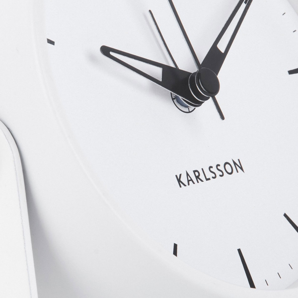 Ρολόι Επιτραπέζιο (Φ11) - Ξυπνητήρι Karlsson Calm White