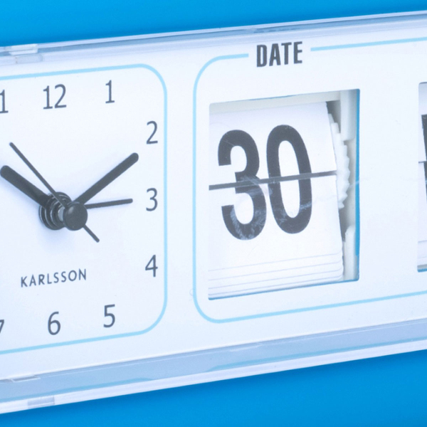 Ρολόι Επιτραπέζιο (Φ11) - Ξυπνητήρι Karlsson Calm White