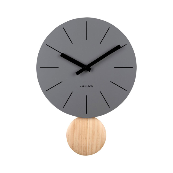 Ρολόι Τοίχου (Φ30) Karlsson Arlo Dark Grey