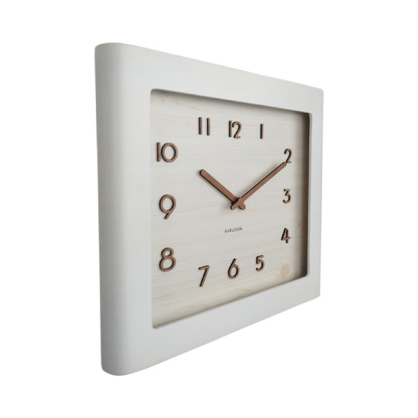 Ρολόι Τοίχου (33x33) Karlsson Sole White