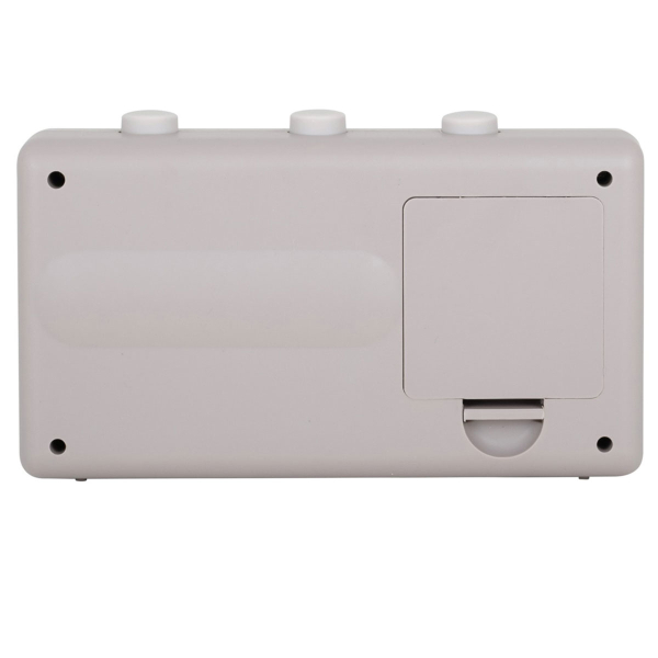 Ρολόι Επιτραπέζιο (19x11.5x6.4) Ξυπνητήρι & Ημερολόγιο Karlsson Data Flip D.Grey