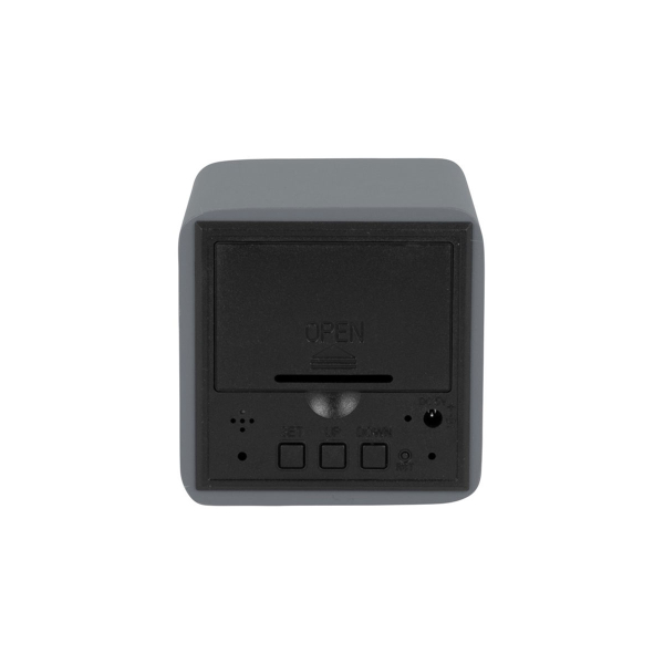 Ψηφιακό Ρολόι Επιτραπέζιο (6.6x6.6) - Ξυπνητήρι Karlsson Spry Square Mouse Grey