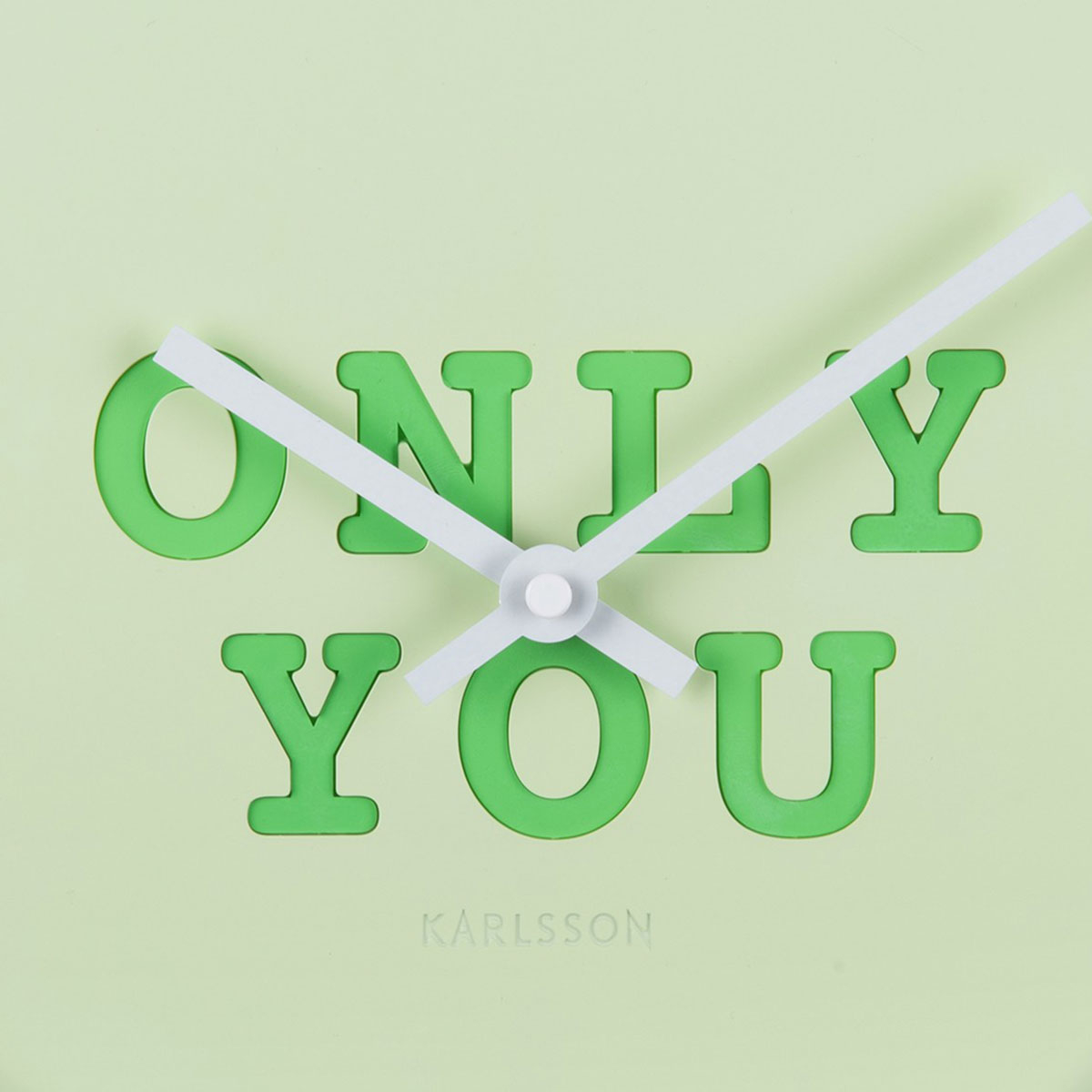 Ρολόι Τοίχου (6 2X27) Karlsson Heart Candy Soft Green Home Διακόσμηση Ρολόγια & Επιτραπέζια Spitishop