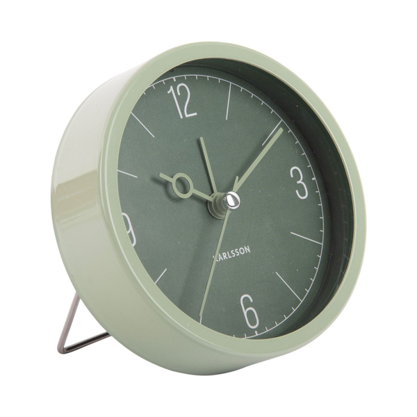 Ρολόι Επιτραπέζιο (Φ9.2) - Ξυπνητήρι Karlsson Monocle Jungle Green
