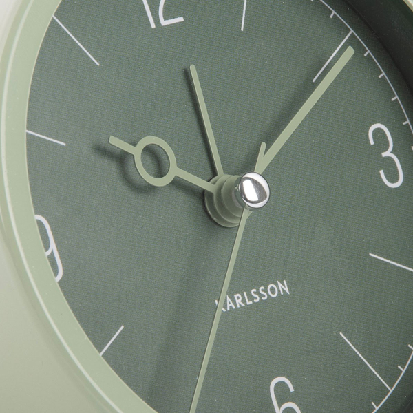 Ρολόι Επιτραπέζιο (Φ9.2) - Ξυπνητήρι Karlsson Monocle Jungle Green