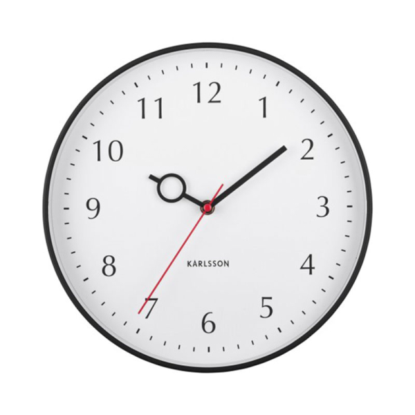 Ρολόι Τοίχου (Φ30) Karlsson Loupe Black