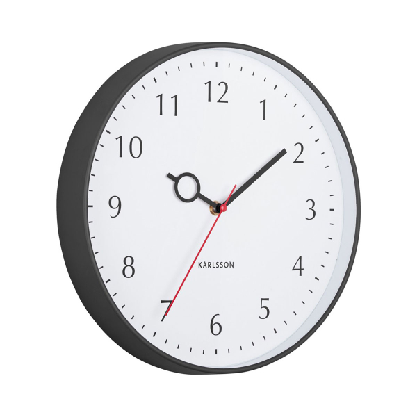 Ρολόι Τοίχου (Φ30) Karlsson Loupe Black