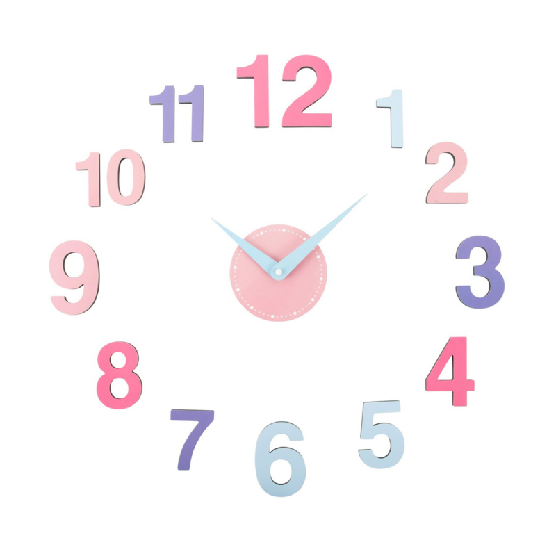 Ρολόι Τοίχου Αυτοκόλλητο (Φ60) Karlsson DIY Chica