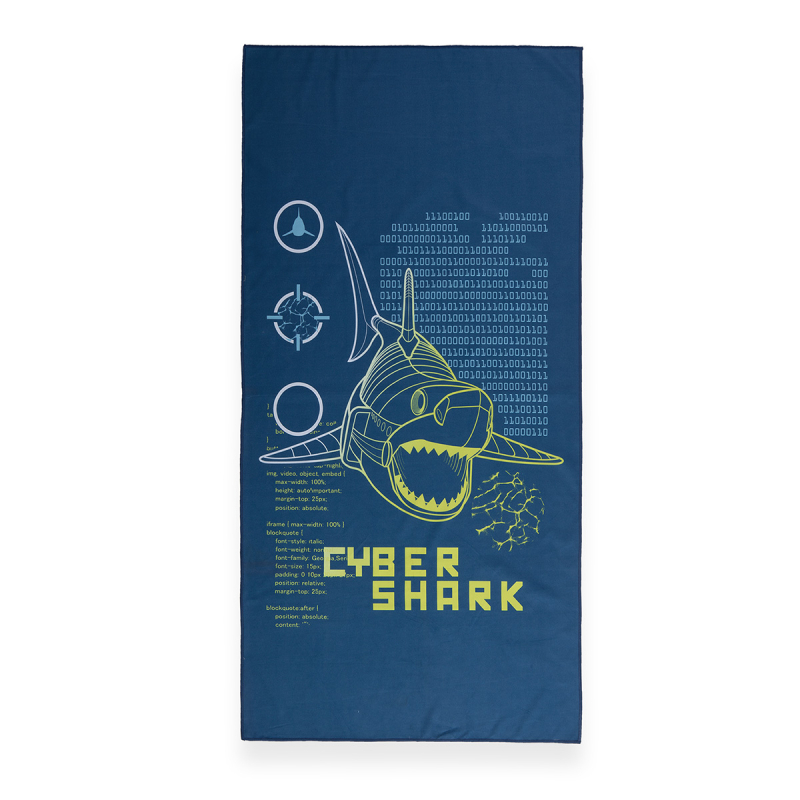 Παιδική Πετσέτα Θαλάσσης Microfiber (75x150) Nef-Nef Homeware Cyber Shark