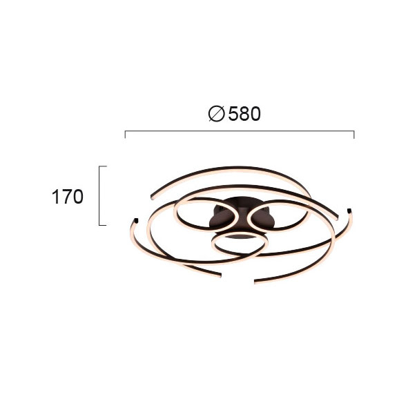 Φωτιστικό Πλαφονιέρα Led Viokef Sofi 4251000 Home Φωτιστικά Οροφής Spitishop